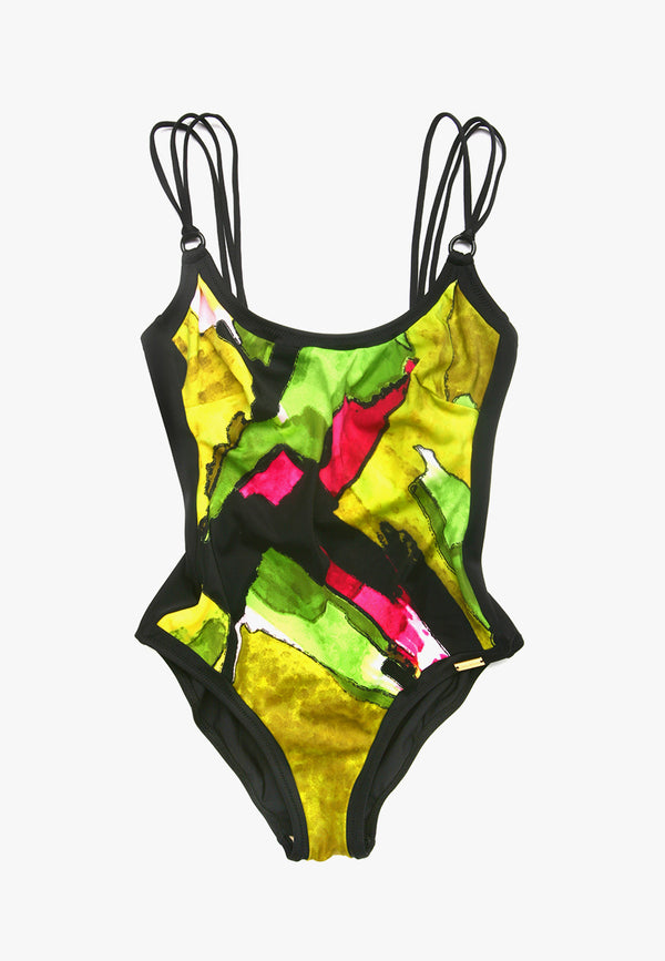 Ruched Solid  Swimwear